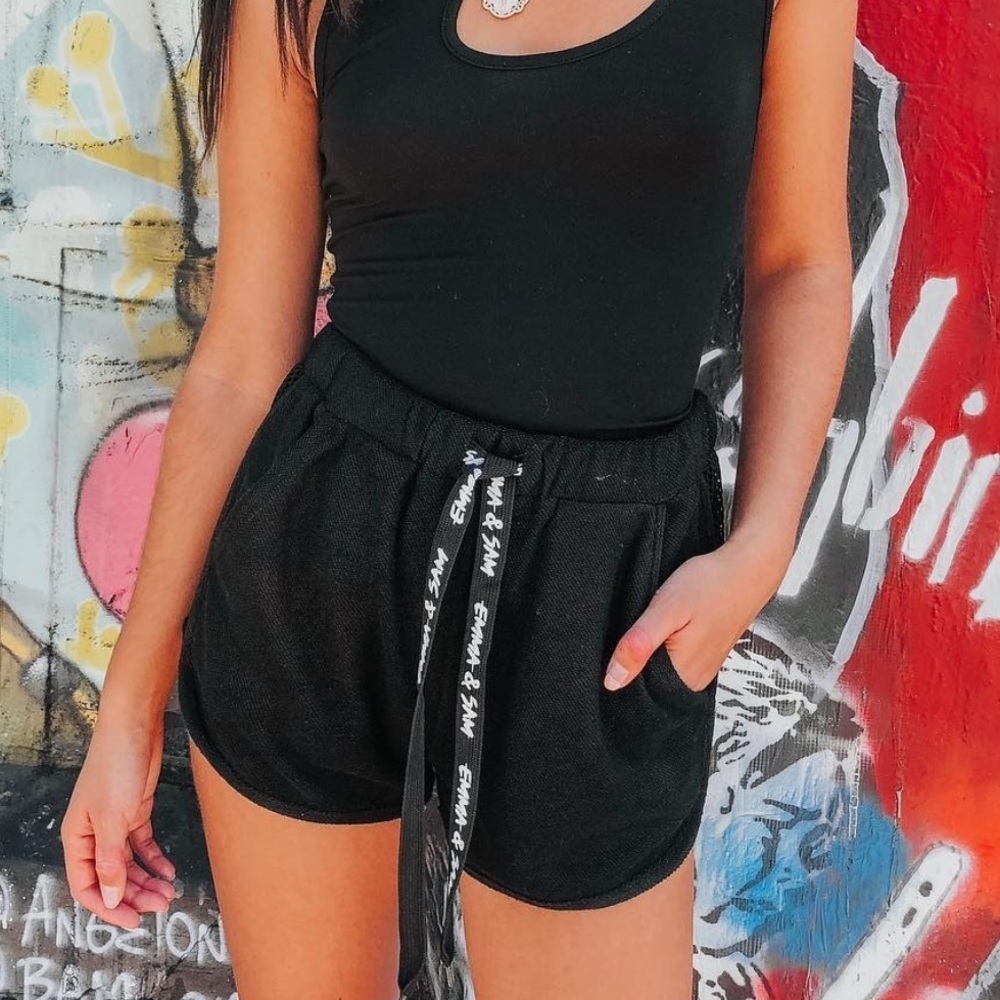 LF Black Athletic Shorts
